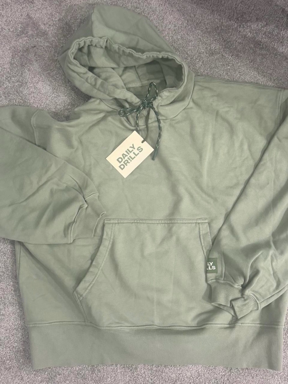 NWT Daily drills green paracord hoodie